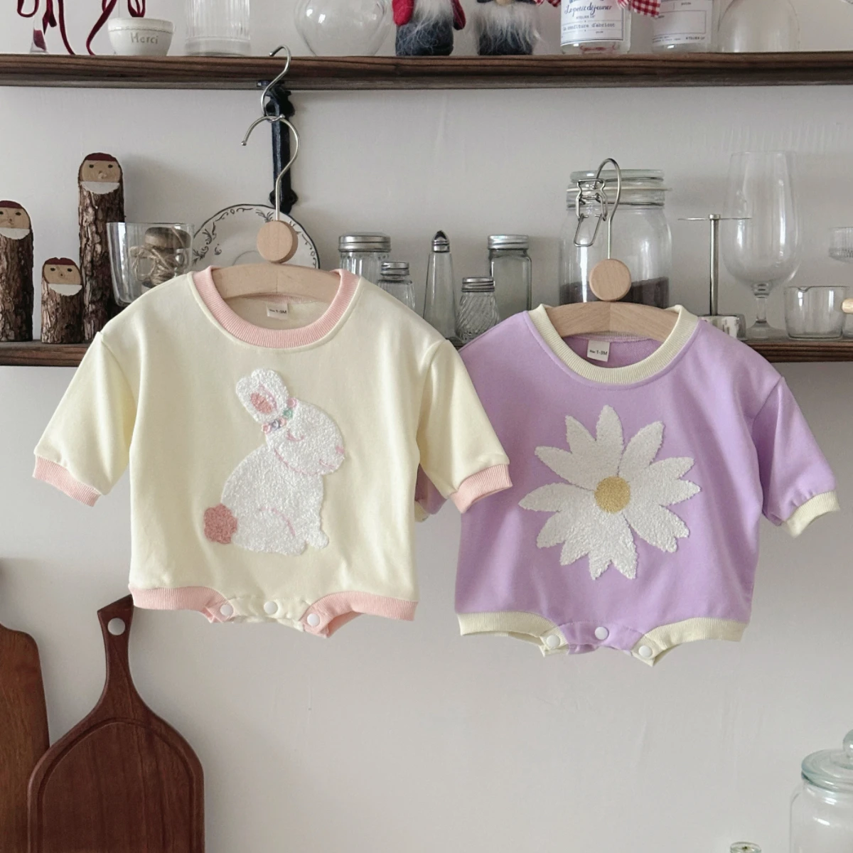 ชุดบอดี้สูทแขนยาวสำหรับเด็กทาร - Newborn Baby Girl Romper Floral บทวิจารณ์และราคา