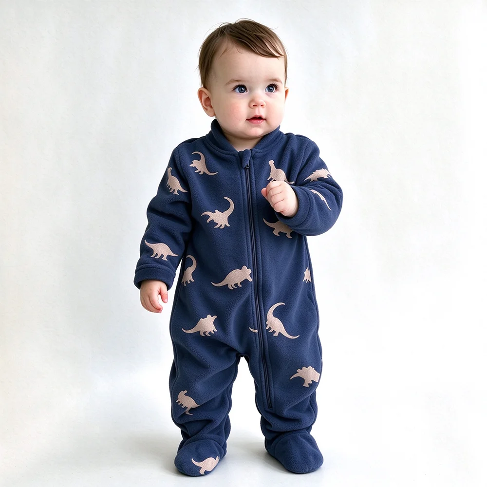 ชุดบอดี้สูทผ้าฟลีซนุ่มอุ่นสำหร - Cotton Baby Onesies Zipper บทวิจารณ์และราคา